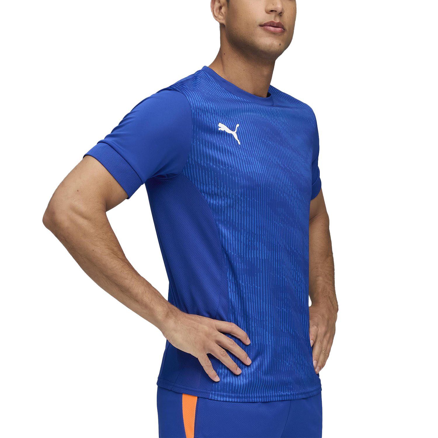 CAMISETA PUMA PADEL GRAFIC JERSEY VIVID BLUE-PUMA WHITE