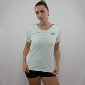 Camiseta Bullpadel Gemma Triay 25V Verde Agua Bicolor