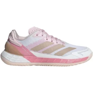 Zapatillas de Padel Adidas Defiant Speed 2 Blanco Perla Rosa Mujer
